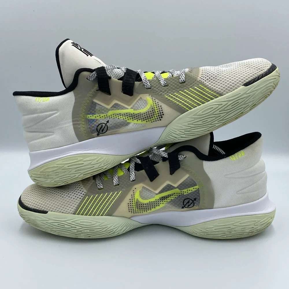 Nike Kyrie Flytrap V 5 White Green Volt Basketbal Shoes Men's Size 12 CZ4100-101